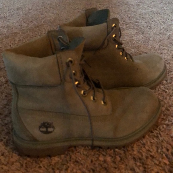 SOLD dusty olive Timberlands - Picture 5 of 7